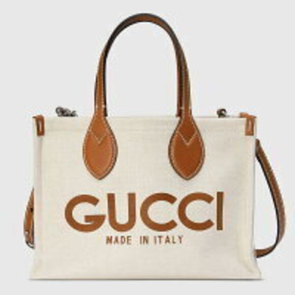 Gucci Handbags - Gucci Tote Bag Beige Canvas